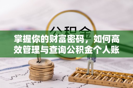 深坑掌握你的财富密码，如何高效管理与查询公积金个人账户信息
